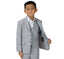 Boys' Light Grey Two Button Blazer