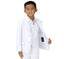 Boys' White Two Button Blazer