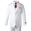 Boys' White Two Button Blazer