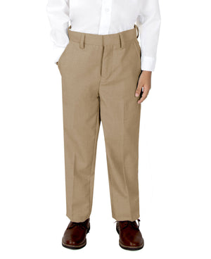 Boys' Khaki-C Flat Front Dress Pants