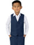 Boys' Blue Four Button Suit Vest Waistcoat