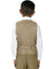 Boys' Khaki Four Button Suit Vest Waistcoat