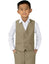 Boys' Khaki-C Four Button Suit Vest Waistcoat