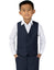 Boys' Navy Four Button Suit Vest Waistcoat