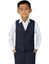 Boys' Navy-C Four Button Suit Vest Waistcoat