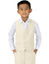 Boys' Off White-C Four Button Suit Vest Waistcoat