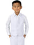 Boys' White Four Button Suit Vest Waistcoat