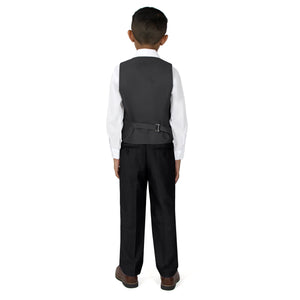 Boys' Black 2-Piece Vest Set