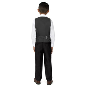 Boys' Black-C 2-Piece Vest Set