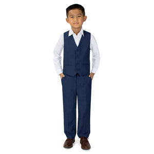 Boys' Blue 2-Piece Vest Set