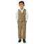 Boys' Khaki 2-Piece Vest Set