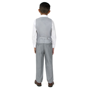 Boys' Light Grey-C 2-Piece Vest Set