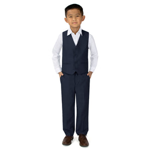 Boys' Navy 2-Piece Vest Set