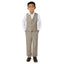 Boys' Tan 2-Piece Vest Set