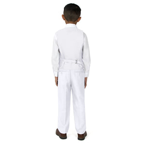 Boys' White 2-Piece Vest Set