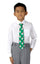 Boys' Printed Christmas Theme Pre-Tied Zipper Tie, Santa