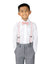 Boys' Suspenders and Solid Color Bow Tie Set