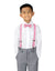 Boys' Suspenders and Solid Color Bow Tie Set