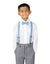 Boys' Suspenders and Solid Color Bow Tie Set