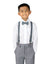 Boys' Suspenders and Solid Color Bow Tie Set