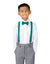 Boys' Suspenders and Solid Color Bow Tie Set