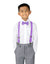 Boys' Suspenders and Solid Color Bow Tie Set