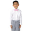 Boys' Solid Color Pre-Tied Satin Bow Tie