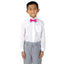 Boys' Solid Color Pre-Tied Satin Bow Tie