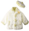 Spring Notion Little Girls Faux Fur Coat with Hat