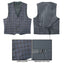 Boys' Plaid 2-Piece Plaid Vest and Solid Pants Set