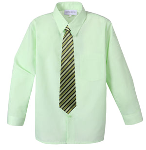 Boys' Dress Shirt and Tie Set