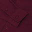 Boys' Cotton Blend Dress Shirt and Matching Necktie Set, Burgundy-10