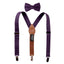 Boys' Linen Blend Suspenders and Bow Tie Set