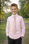 Boys' Cotton Blend Dress Shirt and Matching Necktie Set, Marshmallow Pink-99
