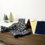 Boys' Cotton Floral Print Zipper Necktie and Pocket Square Set, Navy (Color F21)