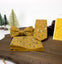 Men's Cotton Floral Print Pocket Square, Yellow Mustard (Color F73)