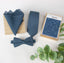 Men's Linen Blend Bow Tie and Pocket Square Handkerchief Hanky Set