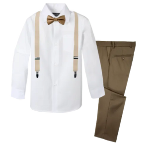 Boys' 4-Piece Customizable Suspenders Outfit - Customer's Product with price 56.95 ID r8DbiC9Q-xLfOoykCSwurWBa
