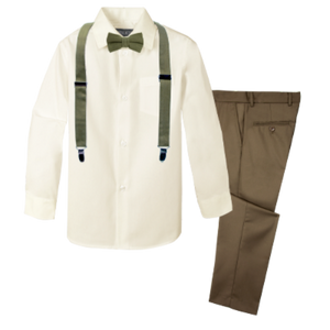 Boys' 4-Piece Customizable Suspenders Outfit - Customer's Product with price 65.95 ID W0LmSEt-Xfr82GouYhUW6fPR