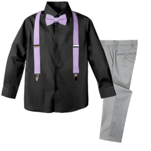 Boys' 4-Piece Customizable Suspenders Outfit - Customer's Product with price 65.95 ID 8SRJNJnjOflnGYVji37g2JCC