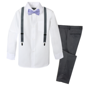 Boys' 4-Piece Customizable Suspenders Outfit - Customer's Product with price 52.95 ID 3AZlEPthkaMQhnLVS96tsmPr
