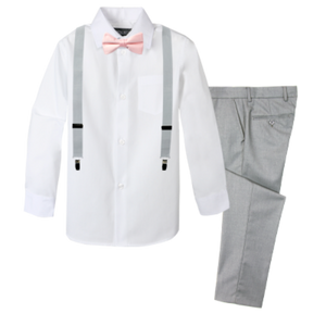 Boys' 4-Piece Customizable Suspenders Outfit - Customer's Product with price 56.95 ID SpNZpmzGhsIVh19K5YFM-HsZ