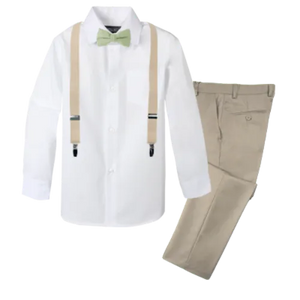 Boys' 4-Piece Customizable Suspenders Outfit - Customer's Product with price 66.95 ID _Lx2u88wUcdiTo1DVLrwDIFO
