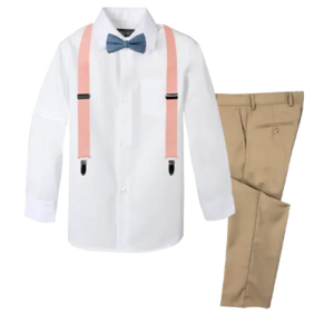 Boys' 4-Piece Customizable Suspenders Outfit - Customer's Product with price 66.95 ID M3BecspW4nEvqAxff25yOu-K
