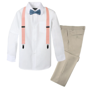 Boys' 4-Piece Customizable Suspenders Outfit - Customer's Product with price 66.95 ID raPcXOvIH6F6p6BFHUE8g1AX