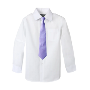 Boys' Customizable Cotton Blend Dress Shirt and Tie Set - Customer's Product with price 22.95 ID _dENSCkrUXd5ZCWU5vu4XD4w