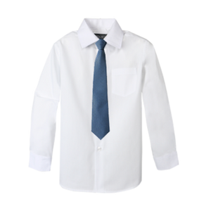 Boys' Customizable Cotton Blend Dress Shirt and Tie Set - Customer's Product with price 23.95 ID qPcAMfv3nNREmLaKS9bUKDTY