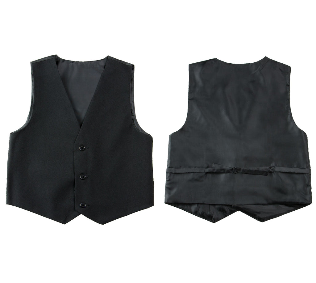 Boys' Black Modern Fit Suit Set
