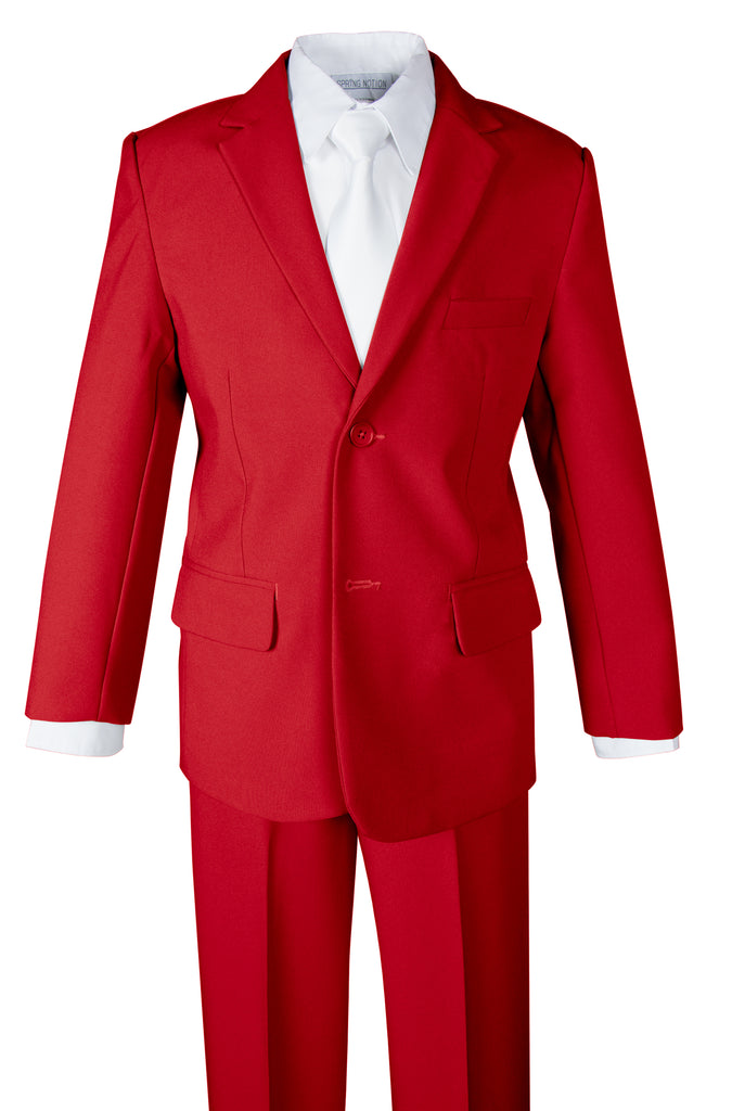 Boys' Red 2-Piece Suit Set