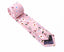 Men's Cotton Printed Floral Skinny Tie, Light Pink (Color F29)